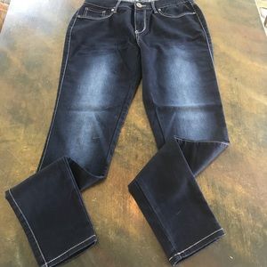 Express SZ6 Denim Jeans Dark Navy 30x31 Fitted EUC